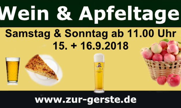 Wein & Apfeltage 2018