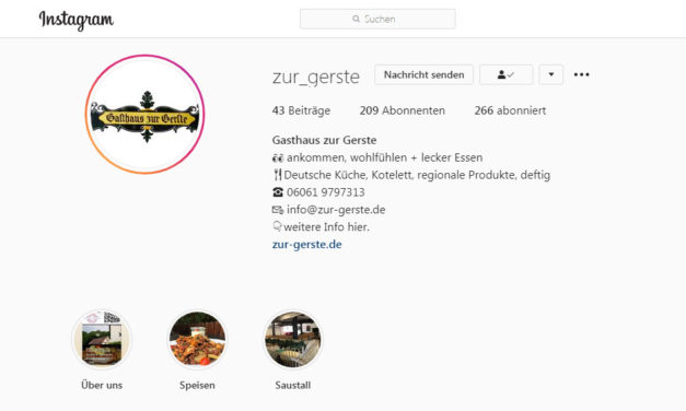 Jetzt auch auf Instagram 2020
